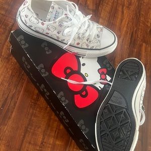 New Hello Kitty Converse Chuck Taylors Size Mens 3 , Womens 5 , Uk 3 , EUR 35
